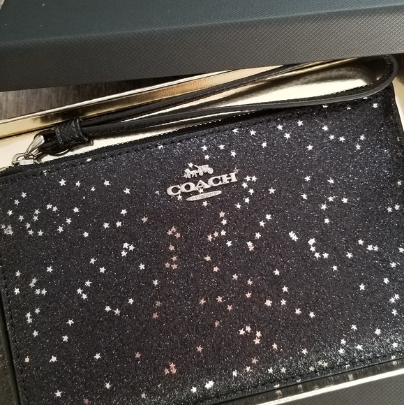 🔥LAST 1🔥 NIB COACH HOLIDAY STAR GLITTER WRISTLET - Picture 2 of 5